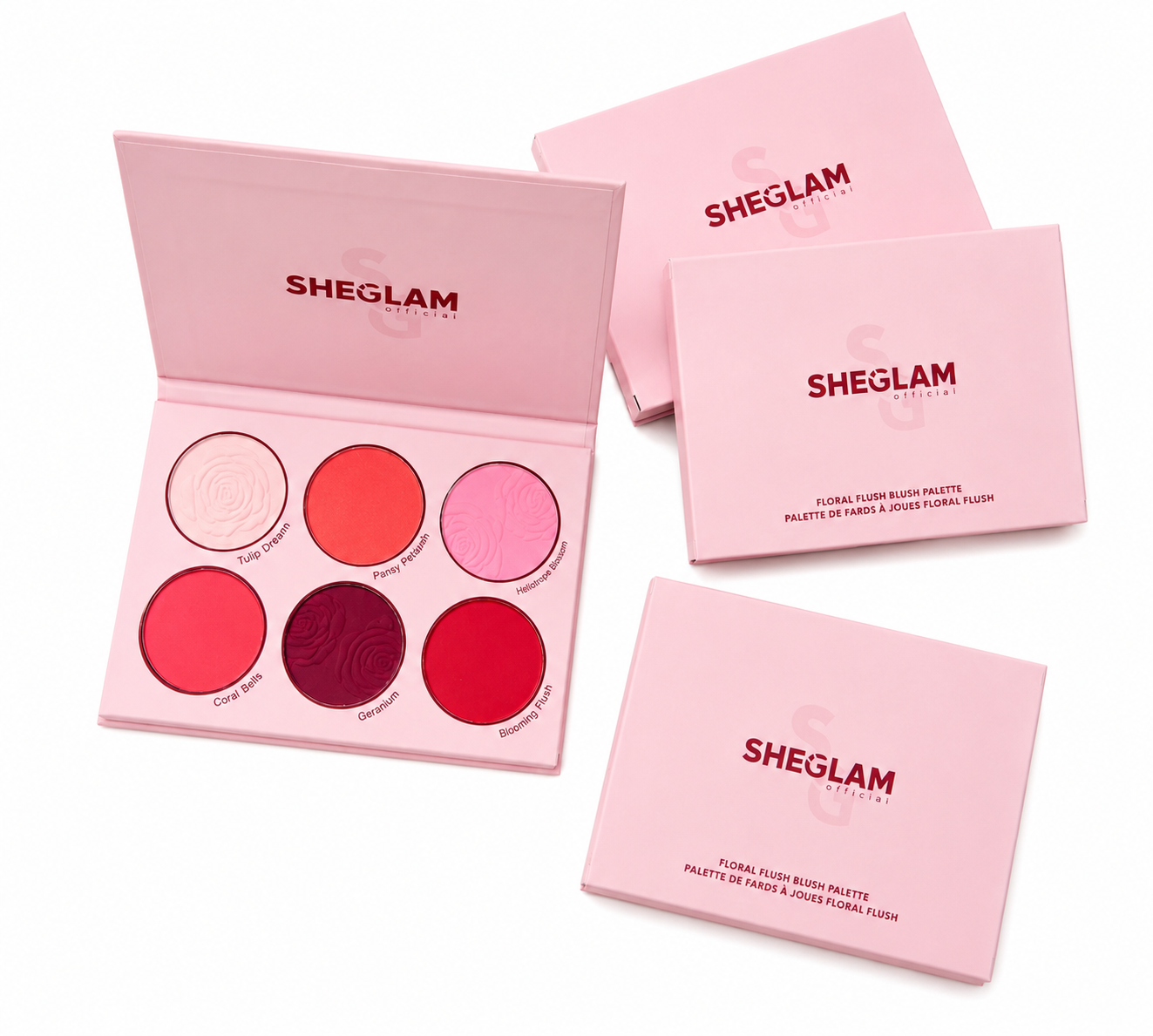 پالت رژ گونه پودری شیگلم مدل  BLUSHING BOUQUET